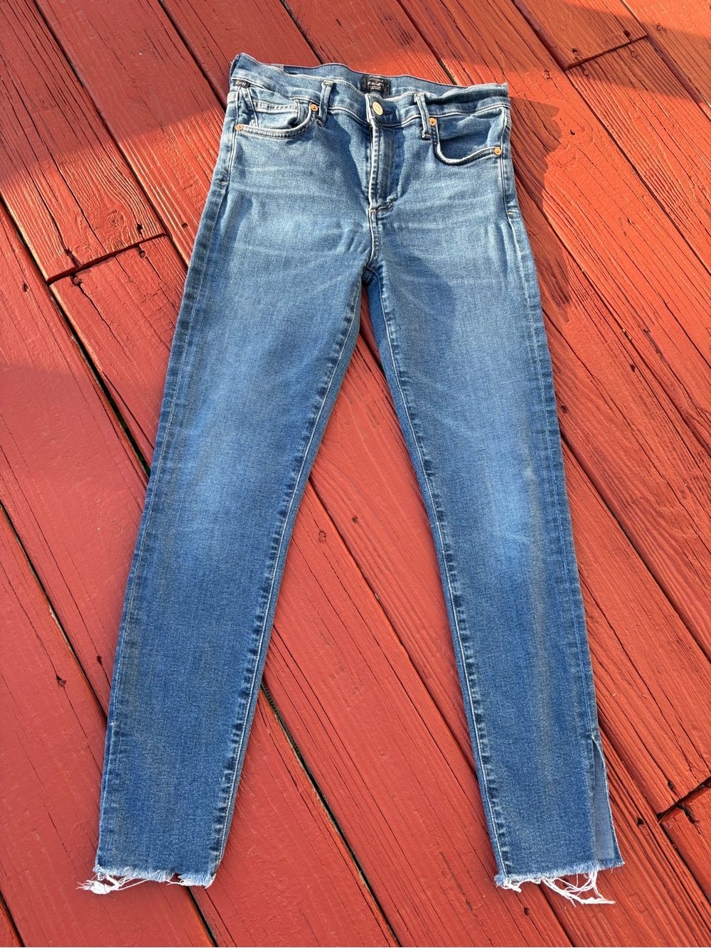 Citizens of Humanity Blue Raw Hem Jeans Size 27
